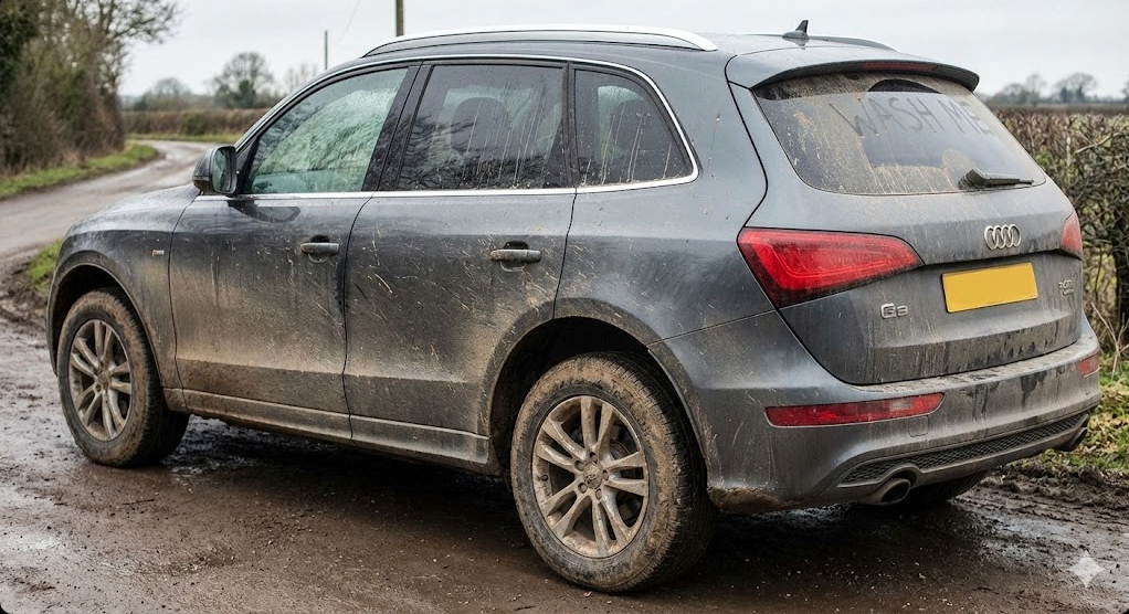 Auto limpio después del lavado